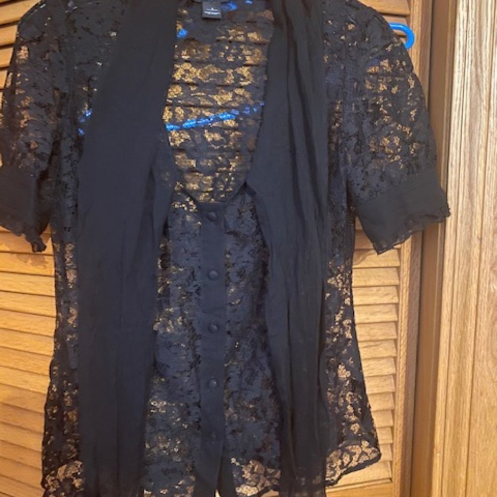 blouses lace w/short sleeves